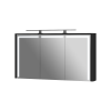 Дзеркальна шафа Levanto LvM-128 чорна