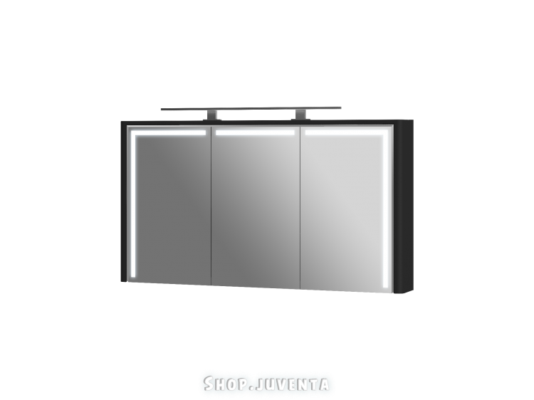 Дзеркальна шафа Levanto LvM-128 чорна