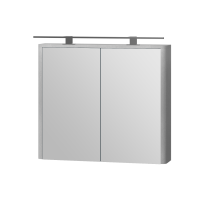 Mirror cabinet Livorno LvrMC-80 Structural Grey