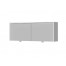 Mirror cabinet UMC-130 Rimini White