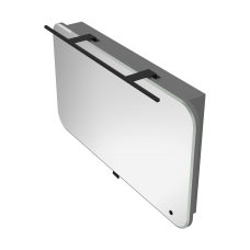 Mirror cabinet Velluto VltMC-100 Grey