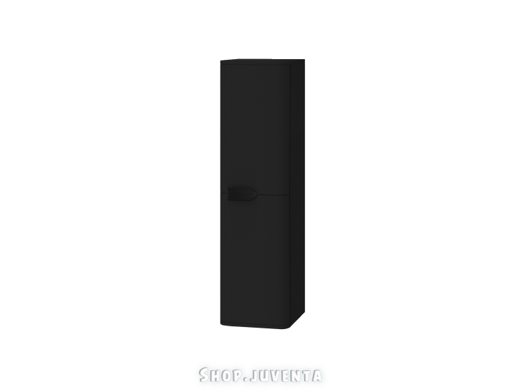 Tall storage unit Velluto VltP-120 Black