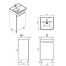 Vanity unit Ozon Oz-45 White