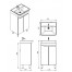 Vanity unit Ozon Oz-50 White