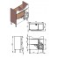 Vanity unit Sofia Nova Sn-75 Grey-Brown