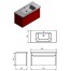 Vanity unit Tivoli Tv-100 White