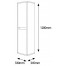 Tall storage unit Torino TrP-120 White