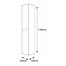 Tall storage unit Torino TrP-170 White